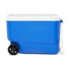 38 qt. Freezer on wheels; blue