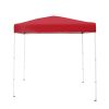 4' x 6' Instant Canopy Outdoor Shade Shelter;  Brilliant Red; Assembled Dimensions :4 ft. x 6 ft. x 85 in.