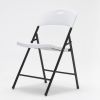 4 Pack Portable Plastic Folding Chairs; Sturdy Design; Indoor/Outdoor Events; Perfect for Camping/Picnic/Tailgating/Party; Easy to Clean; White