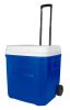 60 Qt Laguna Ice Chest Cooler with Wheels, Blue