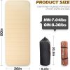 4inch Self-Inflating Sleeping Pad for Camping, Outdoor Large 80'Ã—30' Thick Memory Foam Pads Portable 4 Season Camping Mattress for Tents Car Hiking S