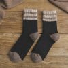 5 Pairs Thick Terry Wool Socks Women for Autumn and Winter with Striped Dotted Yarn Warm Christmas Socks