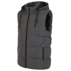 Helios- Paffuto Heated Vest- The Heated Coat (Color: Gray, size: medium)