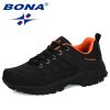 BONA 2022 New Designers Popular Hiking Shoes Man Nubuck Leather Mesh Outdoor Men Sneakers Climbing Shoes Men Sport Shoes Trendy