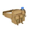 Tactical Waist Bag Denim Waistbag With Water Bottle Holder For Outdoor Traveling Camping Hunting Cycling