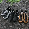 Outdoor Low Tops Casual Sneakers Men Leather Surface Comfortable Non-slip Wear-resistant Slip-on Hiking Shoes Light Breathable