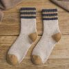 5 Pairs Thick Terry Wool Socks Women for Autumn and Winter with Striped Dotted Yarn Warm Christmas Socks