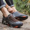 Outdoor Lover Trekking Shoes Men Waterproof Hiking Shoes Mountain Boots Genuine Leather Woodland Hunting Tactical Shoes